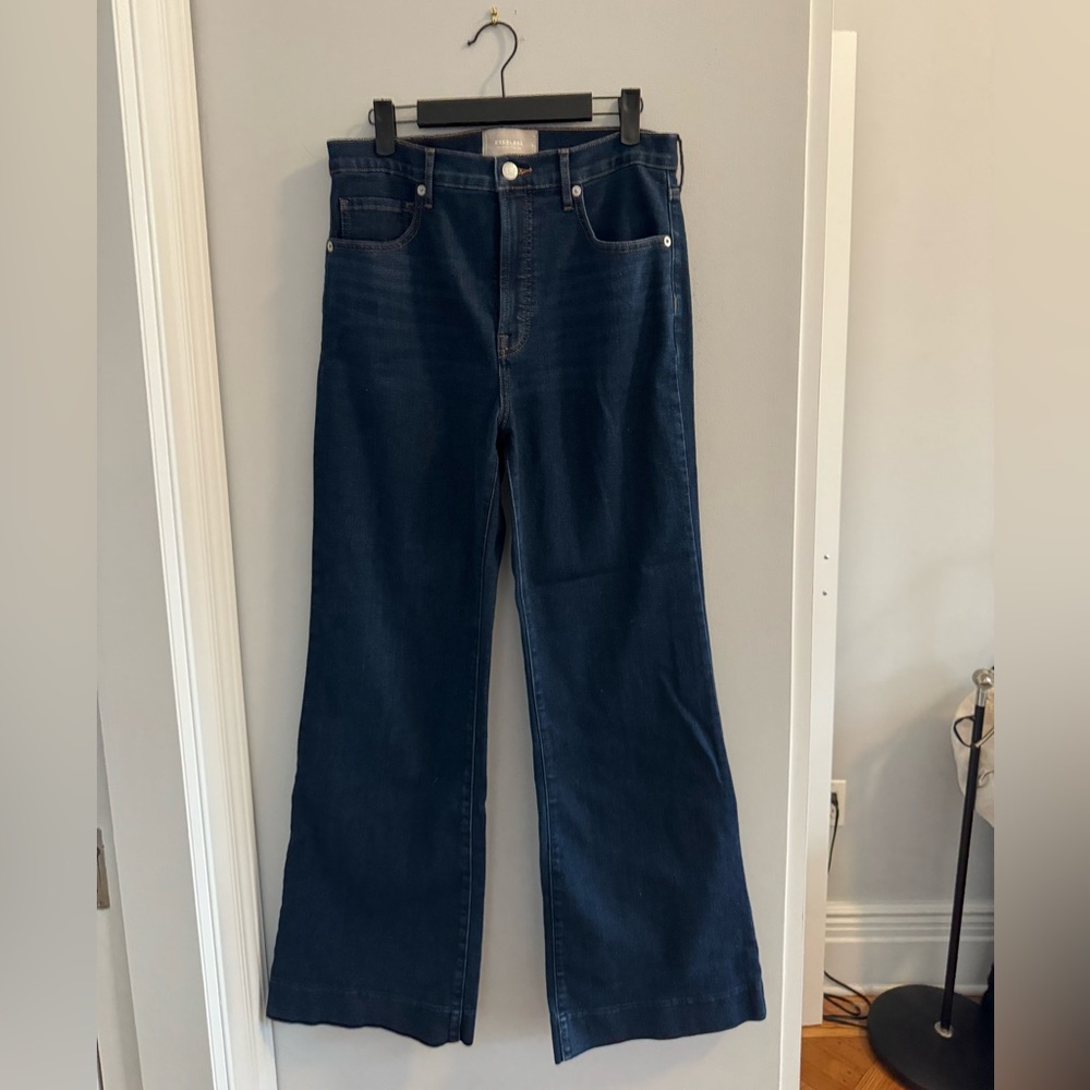 Everlane Flare Jean in Dark Wash